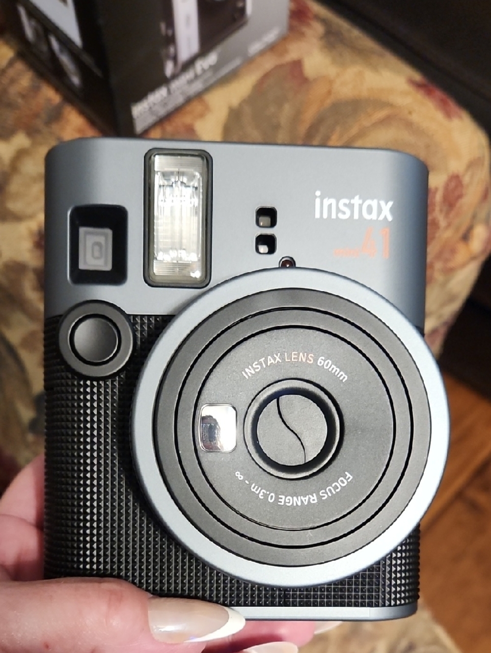 Instax mini 41 Slate Blue and Black Instant Camera
